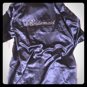 Navy Blue Bridesmaid Robe